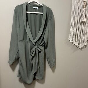 ASOS Olive Green Wrap Dress